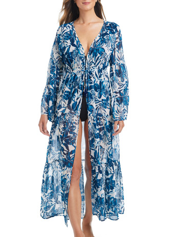 Longue robe chiffon Turning Tides